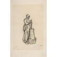 thumbnail image 3 of Jean-François Millet 17x24 Black Modern Framed Museum Art Print Titled - Woman with a Churn (1854), 3 of 5