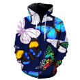 thumbnail image 1 of Sudadera con capucha y cremallera para hombre, con estampado 3D de mariposas y dibujos animados de otoño, estilo Harajuku, estilo hip hop, chándal, 1 of 6
