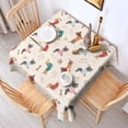 thumbnail image 2 of Dachshund Square Tablecloth,Waterproof Square Table Cover,Wipeable Spillproof Washable Table Cover for Home Kitchen Party Decor 60"x60"(152x152cm), 2 of 6