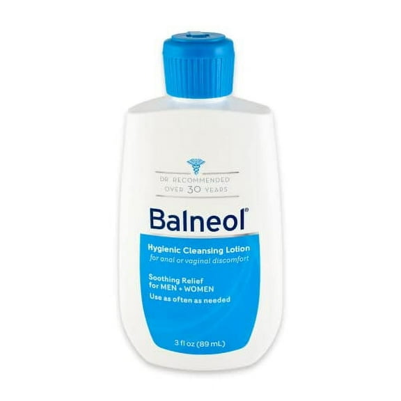 Balneol Hygienic Cleansing Lotion 3 Ounce Bottles, Moisturizing Soothing Relief