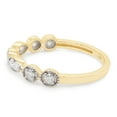 thumbnail image 4 of AFFY 0.25 Moissanite Diamond Milgrain Half Eternity Band Ring For Women in 10K Solid Yellow Gold-9.5, 4 of 7