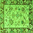 thumbnail image 1 of Ahgly Company Indoor Square Abstract Green Modern Area Rugs, 8' Square, 1 of 4