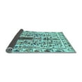 thumbnail image 2 of Ahgly Company Indoor Rectangle Abstract Light Blue Contemporary Area Rugs, 5' x 8', 2 of 4