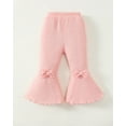thumbnail image 5 of Infant Girls Clothes Baby Girl Pants Toddler Leggings 3 Pack Flare Baby Pants 3 6 9 12 18 24 Months Bell-bottoms for Girls Apricot Pink, 5 of 8