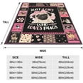 thumbnail image 4 of Cute Pug Blanket Pink Pug Dog Throw Blanket Soft Warm Just a Girl Who Loves Pug Blanket Lightweight Blankets Flannel Fleece Blankets for Sofa Couch Bed Travel Gift for Kids Adults 50"x40", 4 of 6