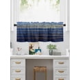 thumbnail image 5 of Valances for Windows Golden Water Rod Pocket Cafe Window Treatments Valance Curtains for Kitchen Bathroom Laundry Basement Windows 42"x12", 5 of 9