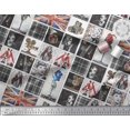 thumbnail image 2 of Soimoi Rayon Fabric Check,Women & Camera Patchwork Print Fabric by The Yard 42 Inch Wide, 2 of 3