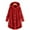 Red coat for women, variant on Usmixi 2023 Plush Coat for Women Plush Overcoat for Women Casual Solid Plus Size Fleece Hooded Sweatshirt Coat Open Button up Irregular Outerwear with Pocket Winter Plush Coat