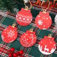 thumbnail image 4 of 12/36pcs Christmas Wooden Ball Pendant Red Bow Balls Garland Hanging Ornament Home Party Xmas Tree DIY Craftts Decoration Supply, 4 of 5