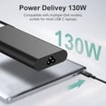 thumbnail image 2 of Cargador de portátil USB C tipo C 130W para Dell Xps 17, Precision, 2 of 7