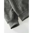 thumbnail image 5 of Wutalume Men's Winter Zipper Hooded Fleece Sweatshirt with Patch Pocket, Casual Jacket for Men, Soft and Warm Material, Perfect for Layering, Outdoor Events,Gray 2XL, 5 of 7