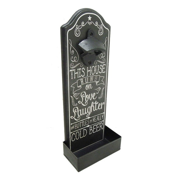 Modern Home Wall Mounted Bottle Opened w/Cap Catcher - This House