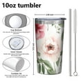 thumbnail image 4 of Pioneer Flower 10oz Tumblers Stainless Steel Tumbler with Lid and Straw,Vacuum Insulated Double Wall Travel Tumbler Cups with Cleaning Brush for Coffee, Tea, 4 of 4