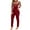 Wine, variant on Aayomet Women's 2023 Fall Jumpsuits Shiny Bronzing Mesh Rompers Sets Long Sleeve Splice Zipper Long Jumpsuit (, M)
