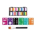 thumbnail image 1 of Pintura facial y corporal, pigmento para maquillaje casero para fiestas de carnaval y presentaciones sin pincel, 1 of 9