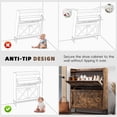 thumbnail image 6 of HABUTWAY Shoe Cabinet with 2 Flip Drawer,Shoe Storage Organizer for Entryway,Living Room and Bedroom-Retro, 6 of 8