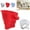 4.72Inch Red-A29, variant on New Flour Funnel for Kitchen Aid Mixer, Foldable Flour Funnel- Stand Mixer Attachment,Fits Kitchen Aid Artisan Ksm150 5-Quart Tilt-Head Stand Mixer,for Flour and Egg Mixture Pouring