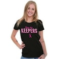 thumbnail image 4 of Breast Cancer These Are Keepers Womens Fitted Plus Size Graphic Tee Brisco Brands 3X, 4 of 5