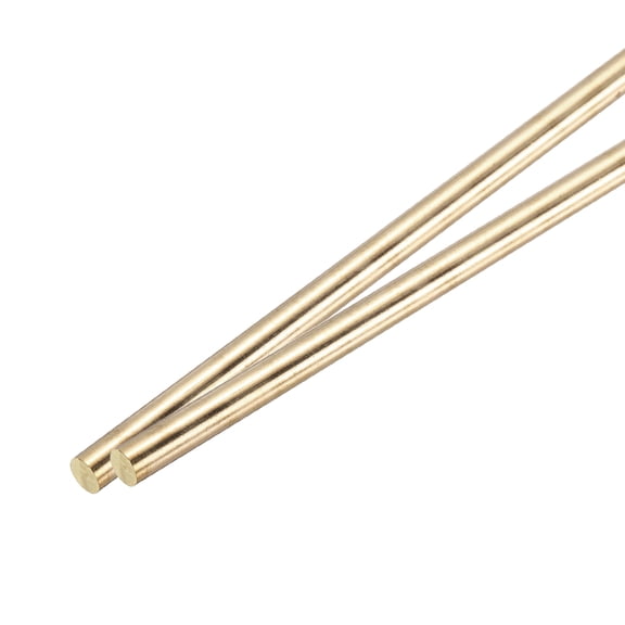 5mm x 500mm Brass Round Rod, Metal Solid Shaft Rods Lathe Bar 2pcs