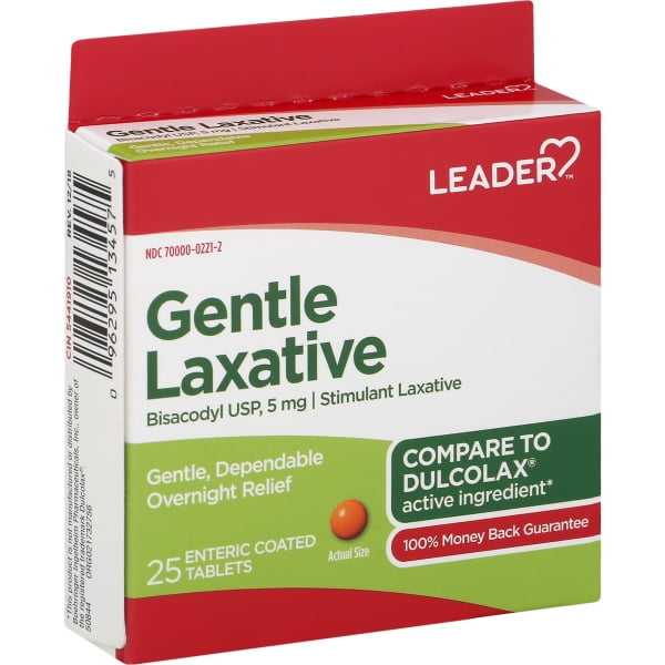 Leader Delayed-Release Gentle Laxative, 10 Enteric Coated Tablets