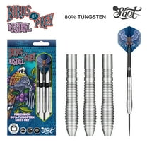 Shot Birds of Prey Kestrel Steel Tip Dart Set-80% Tungsten Barrels-27gm