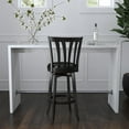 thumbnail image 2 of Hillsdale Savana 43.5" Wood Contemporary Bar Height Swivel Stool in Black Finish, 2 of 14