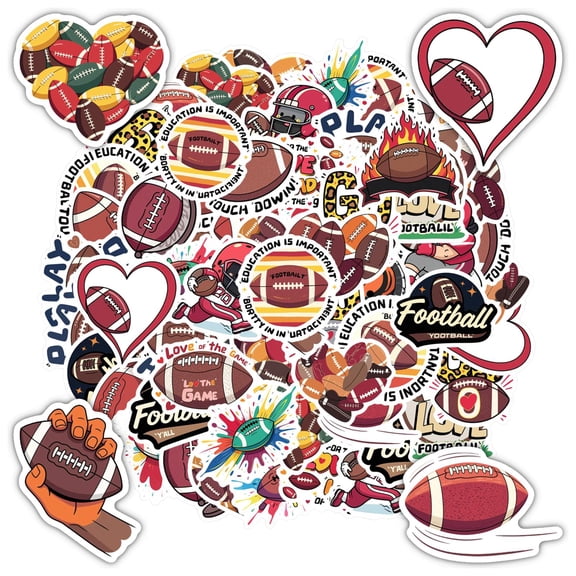 35pcs Humorous Football Stickers Sports Stickers Cartoon Stickers for Laptops Suitcase Notebooks