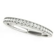 thumbnail image 1 of 14k Gold Milgrain Bordered Round Diamond Wedding Band 1/6 cttw SZ 8.5, 1 of 2