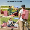 thumbnail image 4 of Fruit Inspired Strawberry Cooler Backpack - 20L Insulated Leakproof Bag for Outdoor, Work & School, Multiple Storage Pockets, 4 of 6