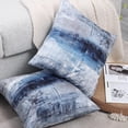 "GALMAXS7 Set of 2, Blue/Grey Abstract Art Pillow Covers, 18""x18 ...