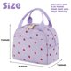 thumbnail image 2 of Bolsa de almuerzo para mujeres y hombres, linda bolsa de pana para el almuerzo, lonchera térmica reutilizable, hielera térmica reutilizable de gran capacidad para el trabajo, picnic o viajes, 2 of 6