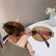 thumbnail image 3 of Gafas de sol ovaladas para mujer, lentes de sol con montura de Metal, de marca de lujo, clásicas y redondas, 2024, 3 of 3