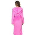 thumbnail image 4 of Fantaslook Womens Long Robes Plush Fleece Hooded Bathrobe with Pockets Fluffy Nightgown Sleepwear, 4 of 6