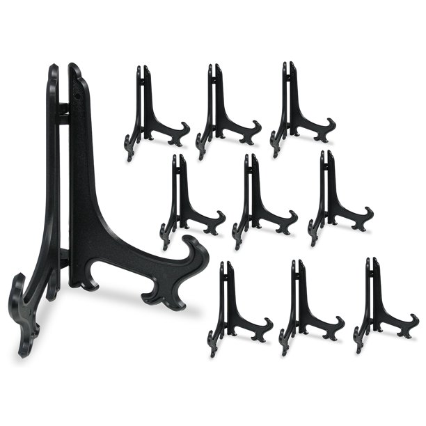 Black Plastic Easel Display Stand Folding7 Inch / Pack of 10 Walmart