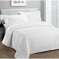 thumbnail image 1 of Fancy Linen Collection Luxury Bedspread Coverlet Solid White Full/Queen Oversize, 1 of 3