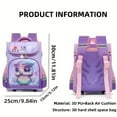 thumbnail image 5 of Children's backpack with adjustable shoulder straps, breathable mesh pockets, student backpack for kids,Kitty Pink, 5 of 7