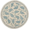 thumbnail image 6 of SAFAVIEH Martha Stewart Fern Frolic Floral Wool Area Rug, Plumage Blue, 9' x 12', 6 of 9