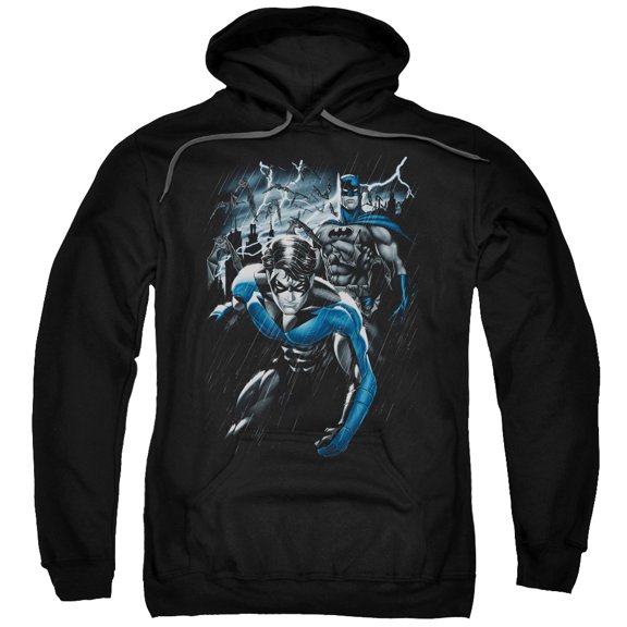 Batman Dynamic Duo Adult Pullover Hoodie Sweatshirt Black
