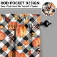 thumbnail image 3 of Fall Festival Tier Curtains Set of 2 - Harvest Season Theme with Sunflower Design, Semi-Sheer, 27.5x39 Inch, 3 of 4