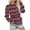 Pink##1, variant on Jsaierl Womens Sweatshirts Cute Striped Print Sweatshirts Round Neck Tunic Pullover Tops Oversized Long Sleeve Blouses Fall Saving