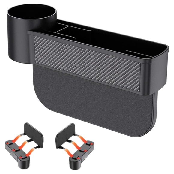 2-in-1 Car Space Organizer Storage Pockets Auto Space Stowing Tidying for Cup Holder Storage/Cellphone/Wallet/Key