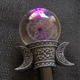 thumbnail image 3 of Triple Goddess Sacred Moon Pentagram Star LED Glass Decorative Prop Swagger Cane, 3 of 9