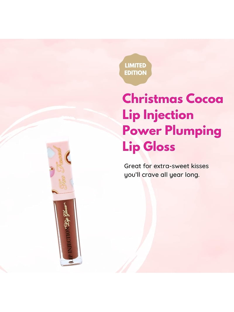 公式転送too Facedホリデーリップセット Too Faced Limited Edition Set, Christmas Cocoa Lip Injection