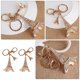 thumbnail image 2 of 2pcs moda coche llaveros brillante colgante de torre de diamantes de imitación para mujeres niñas, 2 of 6