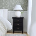 thumbnail image 3 of Black - Black - Rectangular - Mahogany wood solids, MDF, Plywood, Resin components, Mahogany veneer - BUTLER EASTERBROOK BLACK NIGHTSTAND, 3 of 8