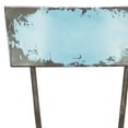thumbnail image 5 of DecMode Metal Bar Stool with Backrest, Teal, 5 of 15