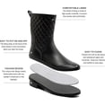 thumbnail image 2 of Botas de goma para mujer, botas Chelsea cortas, botines, botas de lluvia antideslizantes e impermeables, botines de goma para mujer, para exteriores, a prueba de viento, 2 of 4