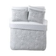 thumbnail image 3 of Avery Homegrown Gray Floral 3-Piece Quilt Set, 3 of 4