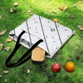 thumbnail image 6 of Colored Grid Geometry Picnic Blanket Waterproof Outdoor Beach Blanket Hand-held Pad Suitable for Travel, Camping, Beach, Family Gatherings, 6 of 8