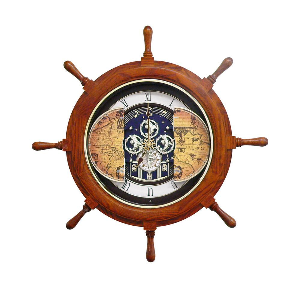 Rhythm 4MH817WD06 Voyager Classic Musical Wall Clock